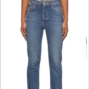 agolde Riley jean in dark blue